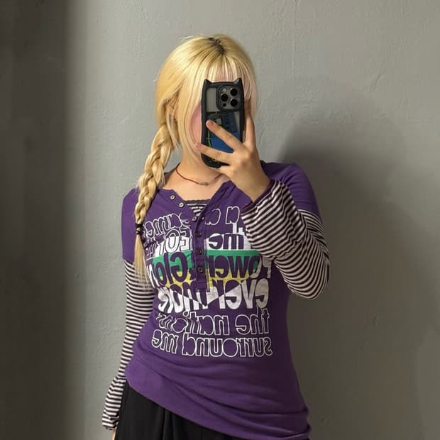 Kawaii top +long sleeve set