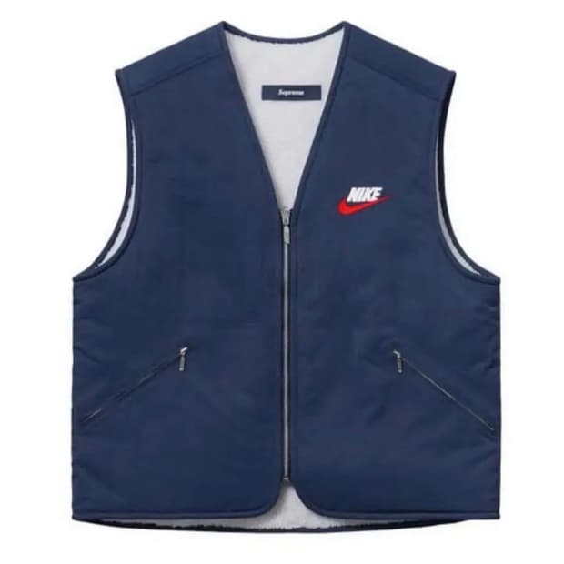 [M] 18SS 슈프림 나이키 리버시블 쉐르파 베스트