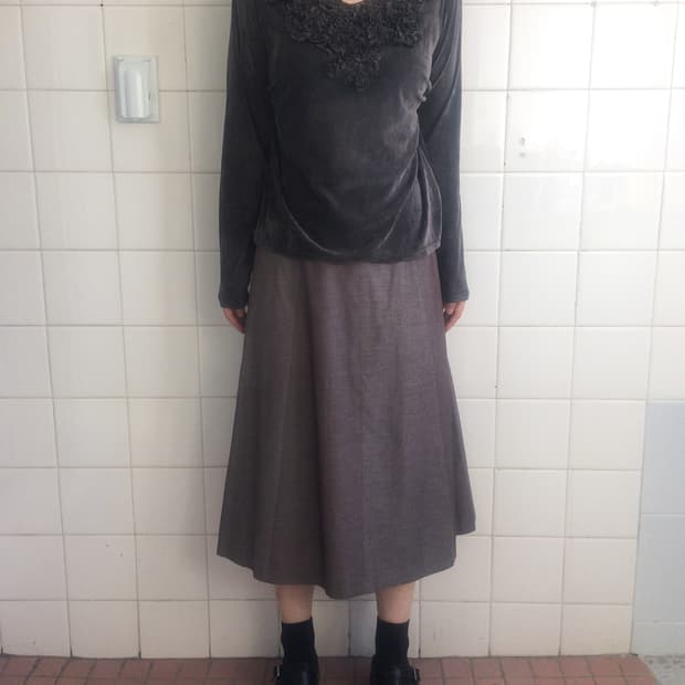 Fringe point velvet sleeve