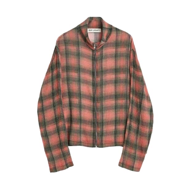 아워레가시 슈렁큰 럼버체크 셔츠 자켓 팝니다