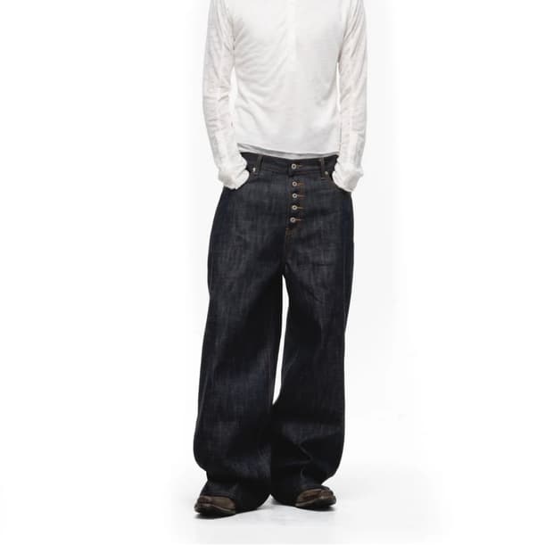 NOFAITH STUDIOS LOOSE FIT DENIM BLUE S