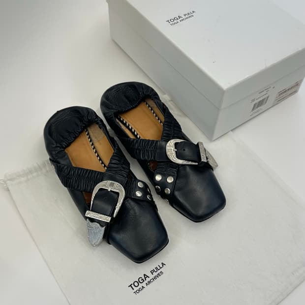Toga Pulla Cross Strap Ballet Flat