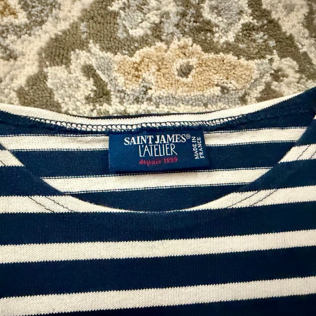 [세인트제임스] 길도 마린/네쥬 (네이비 바탕/화이트 줄)
