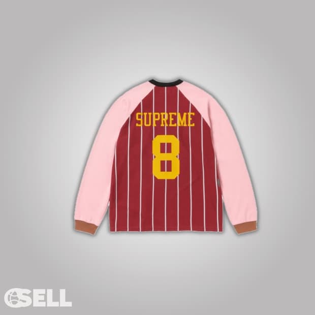 슈프림 마룬 롱슬리브