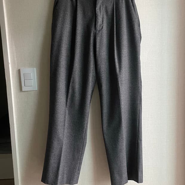 자라(ZARA) 더블페이스 체크 슬랙스 30