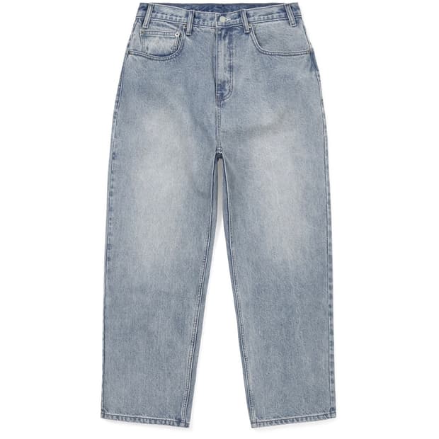 디스이즈네버댓 릴렉스진 washed blue L