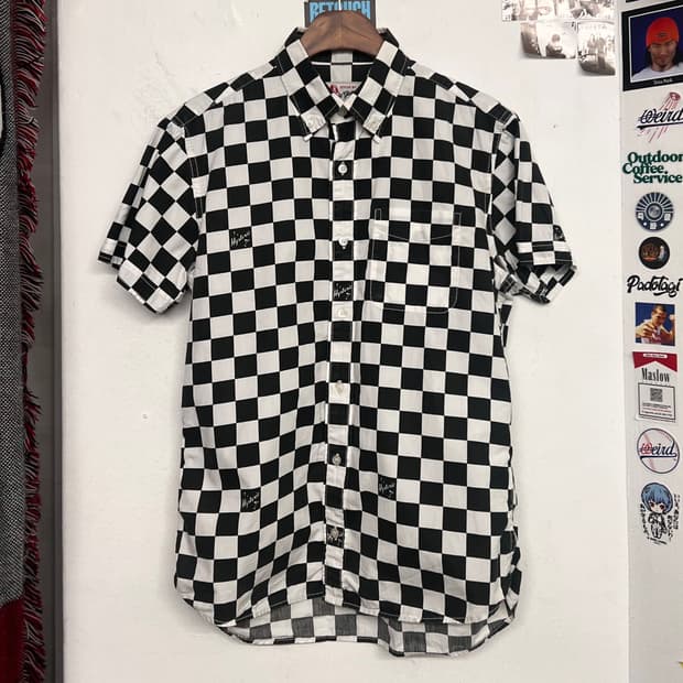 히스테릭글래머 체커보드 반팔 셔츠