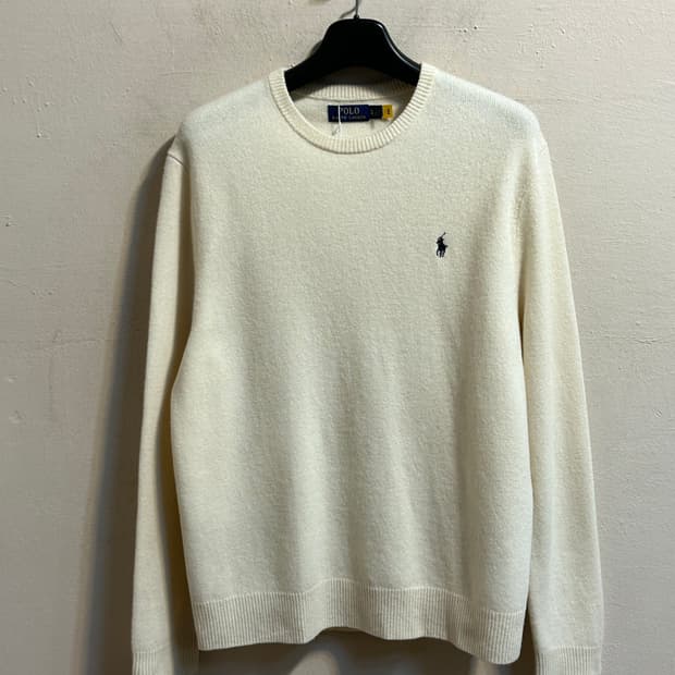 폴로 랄프로렌 클래식 울 크루넥 니트
