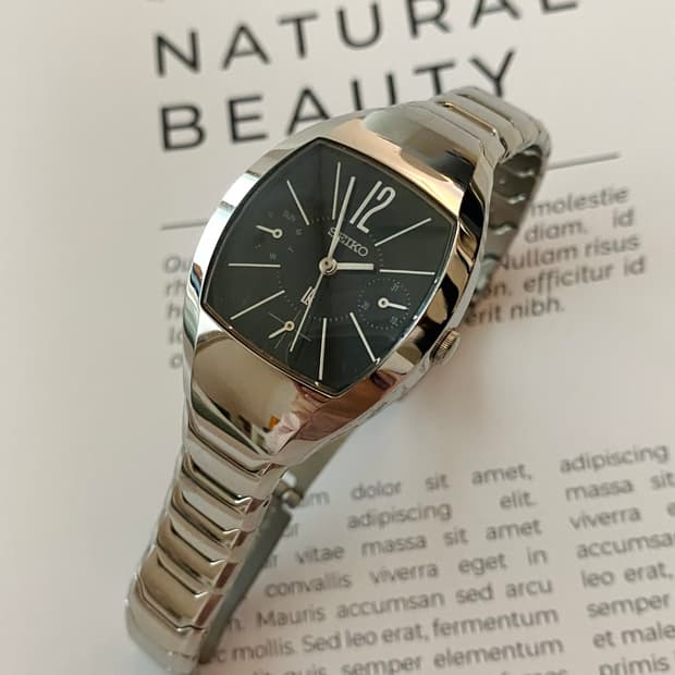 Seiko 세이코 lk 루키아 블랙 쉘 실버