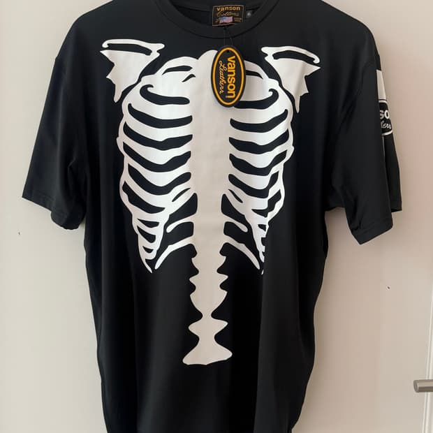 밴슨( Vanson Leathers) BONE 반팔티