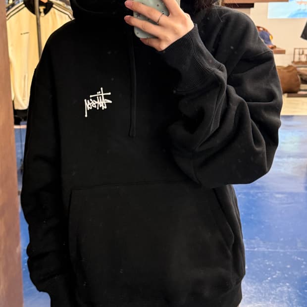 Stussy 스투시 블랙 새상품 후드티
