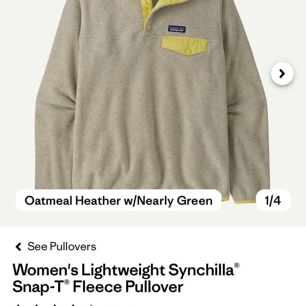 파타고니아 신칠라 후리스