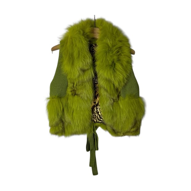 [VTG] 빈티지 폭스퍼 니트 베스트