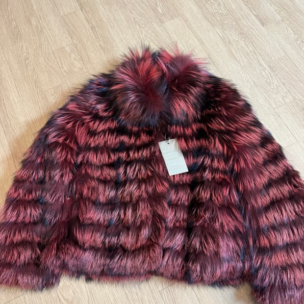 vico cristallini 새상품 비코크리스탈리아니 폭스퍼 코트