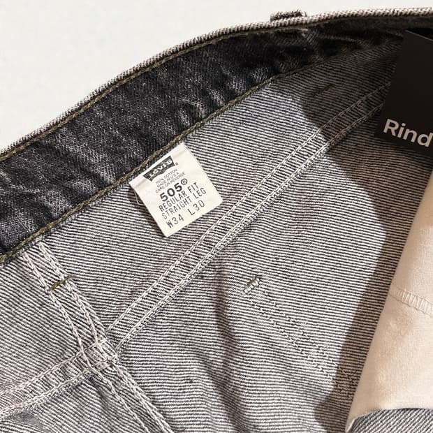 Levis 90's Hand Painted 505 OrangeTab