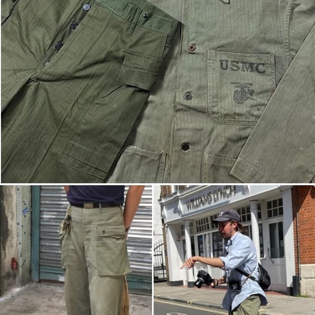 오어슬로우 헤링본 투포켓 m43 카고팬츠