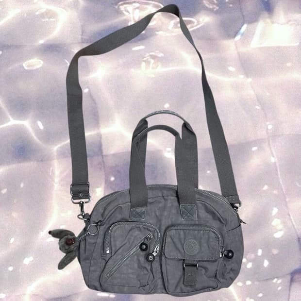 키플링 투 포켓 크로스백 토트백 숄더백 가방 그레이 y2k 