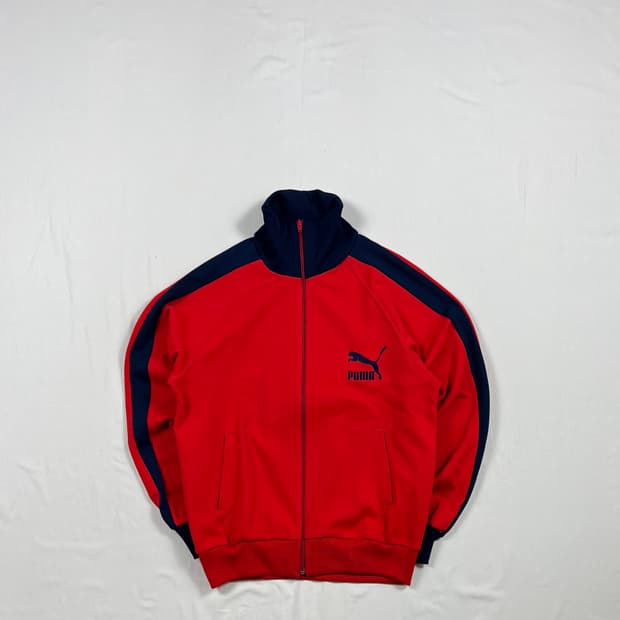 90‘s 푸마 puma 로고 집업 저지 트랙자켓