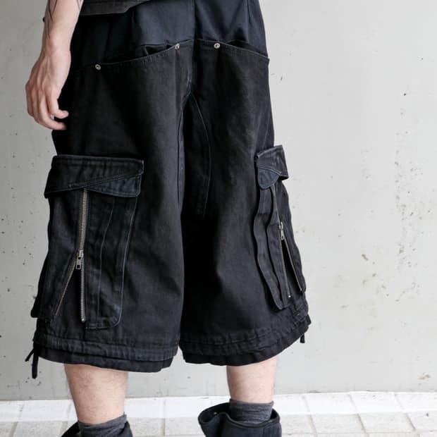 ETCE LAYERED BACK CARGO SHORTS