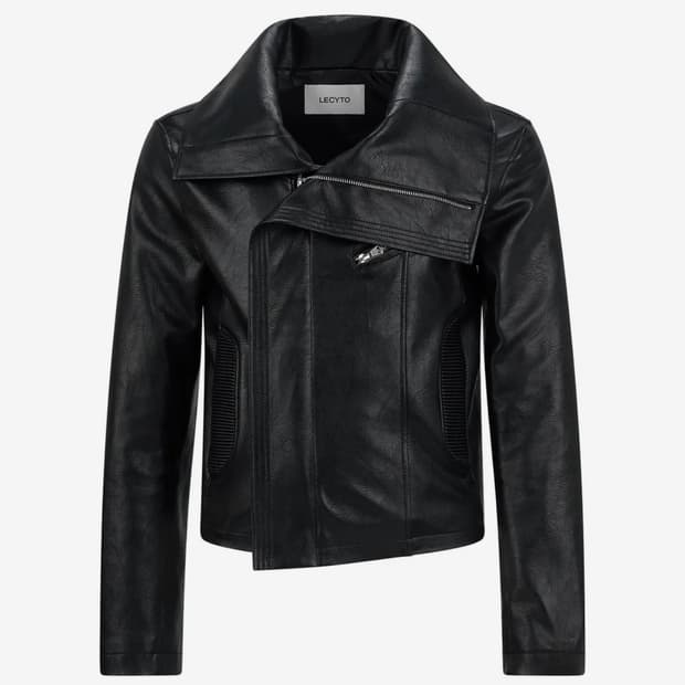 레씨토 하이넥 가죽자켓