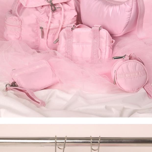 글로니 x 레스포삭 미니 호보백 핑크 새상품