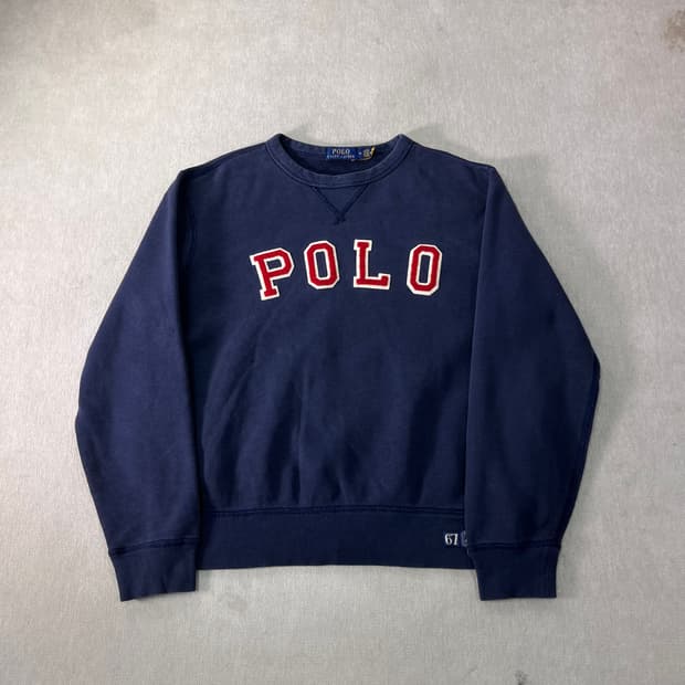 95 폴로랄프로렌 신형라벨 스펠아웃 맨투맨