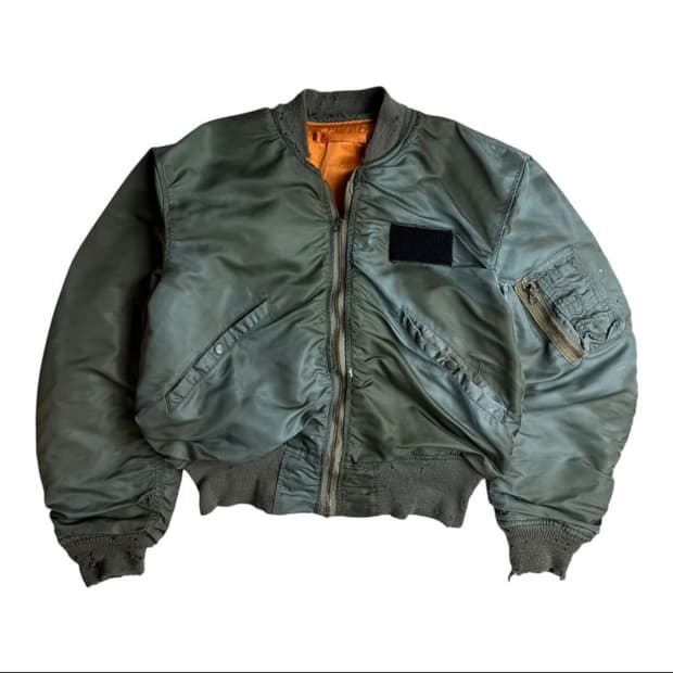 1360S 오리지널 빈티지 L-2B 알파인더스트리 봄버 플라이트 자켓