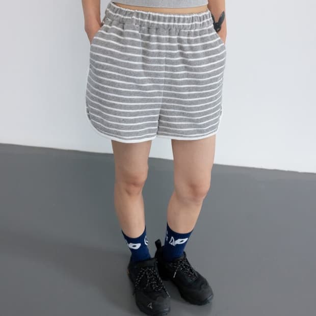 GBH 테리 쇼츠 반바지 그레이 / 베이지