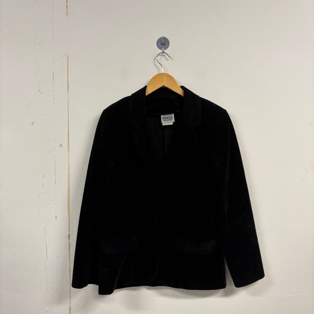W-M) 니키 벨벳 싱글 테일러드 자켓 o405
