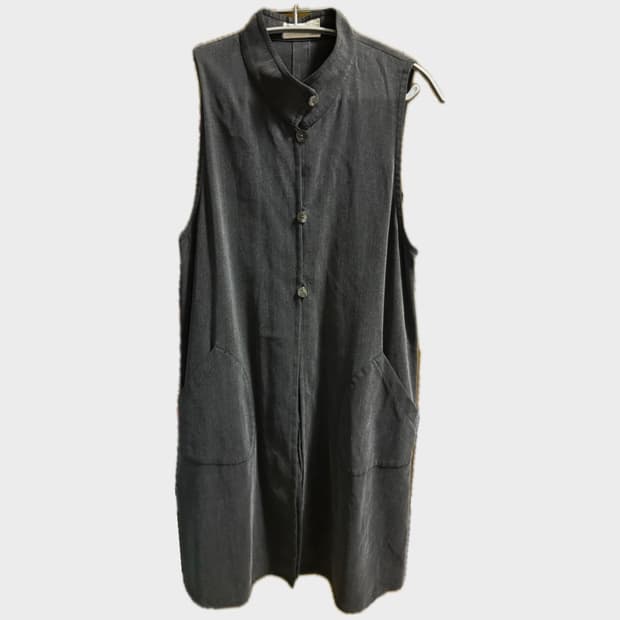 버튼나시 원피스