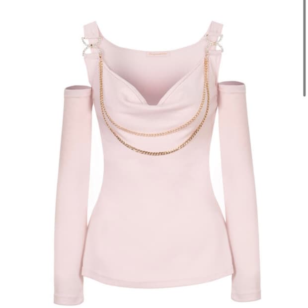 베이비메탈클럽 Shiny doll top (baby pink)