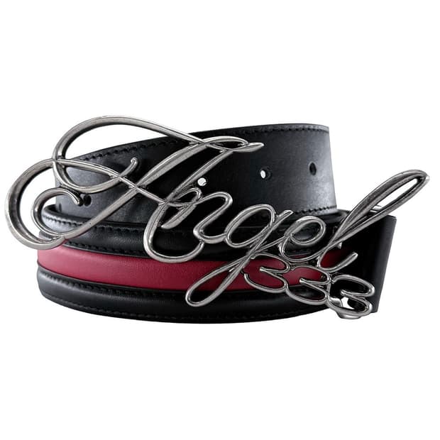 Angel Logo Leather Belt 