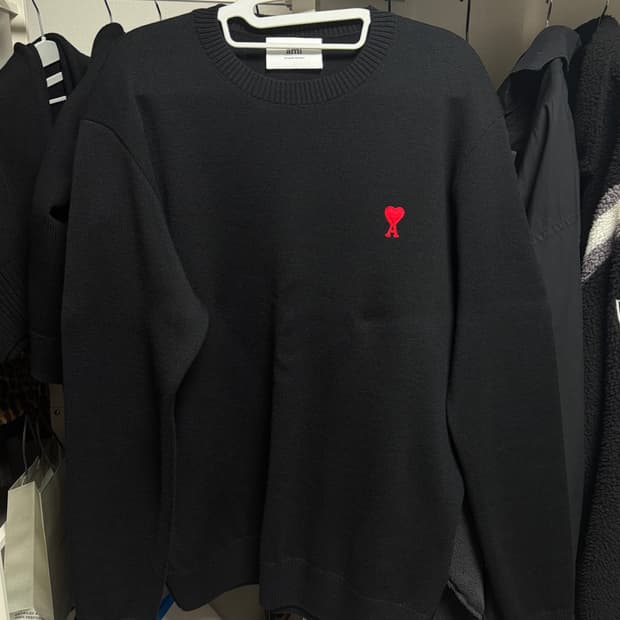 아미 니트 블랙 L 사이즈 (100~105)