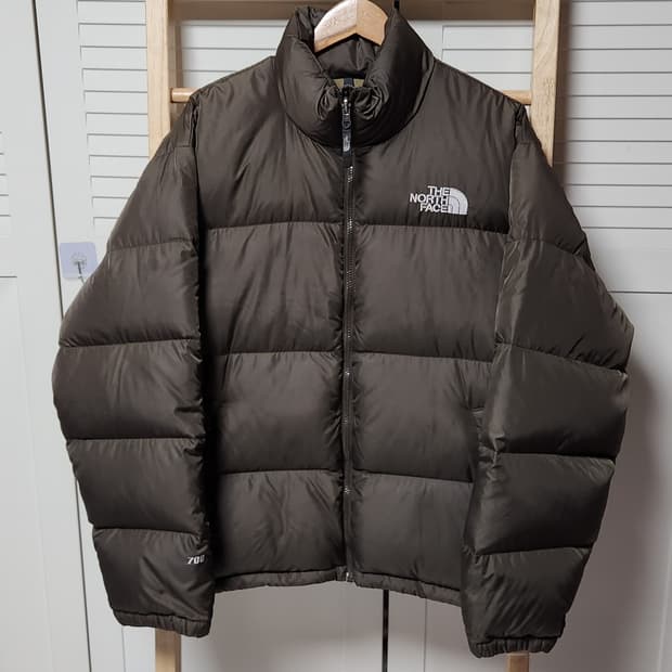 노스페이스 700 눕시 브라운 패딩 자켓