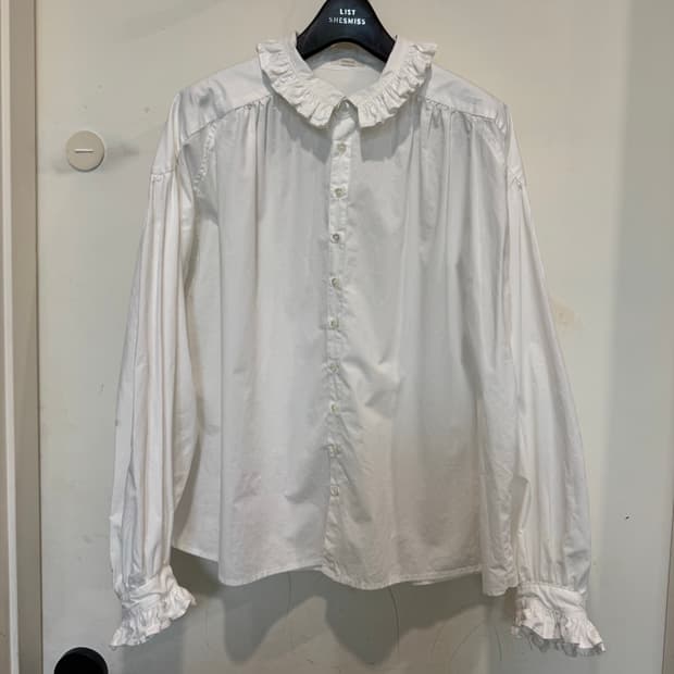 Wotari 우타리 프릴 코튼 블라우스