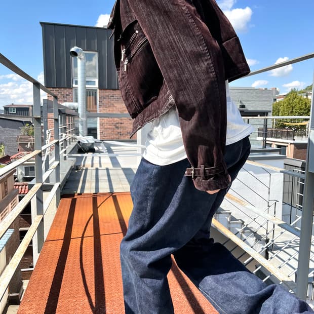 Suede Crop Trucker Jacket