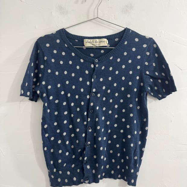 dot knit cardigan
