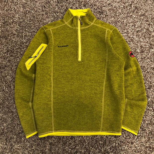 마무트 반집업 폴라텍 써멀프로 풀오버 긴팔티