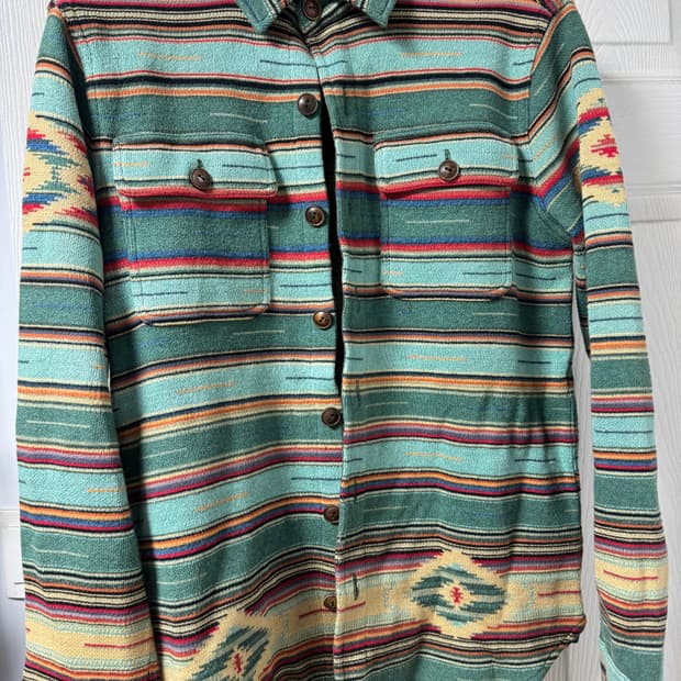 Rrl 치마요 패턴 니트 셔츠 s