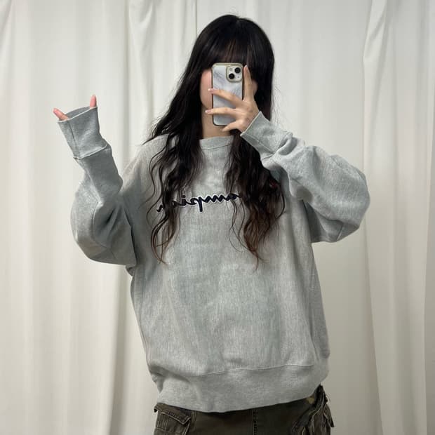 Champion reverse weave gray sweatshirt