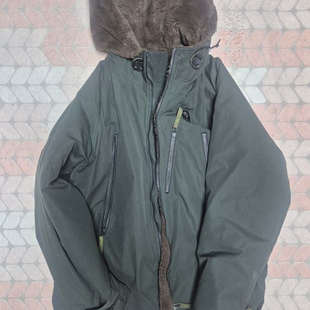 남이서팔 지퍼 퍼 코트 자켓