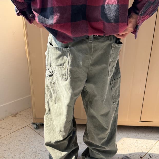 칼하트 카펜터 워크팬츠 모스그린