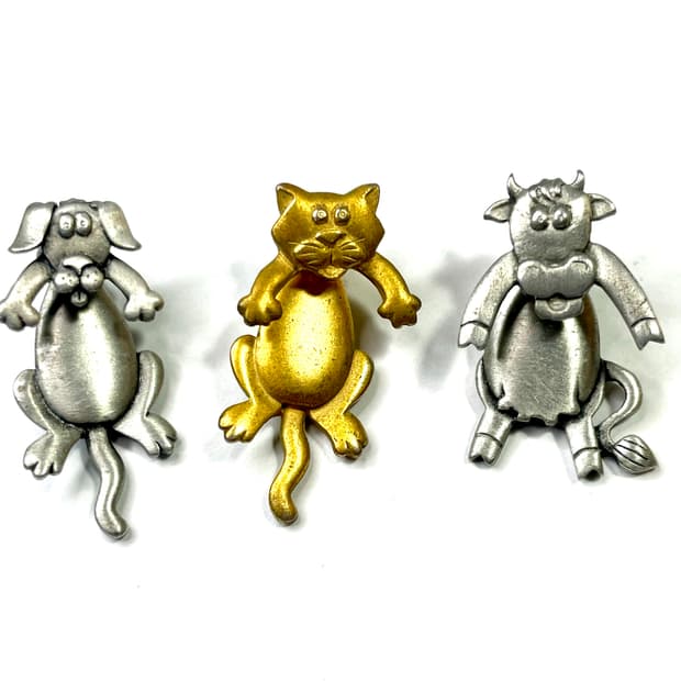 JJ 🐶🐱🐮 Dog Cat Cow Earring Set
