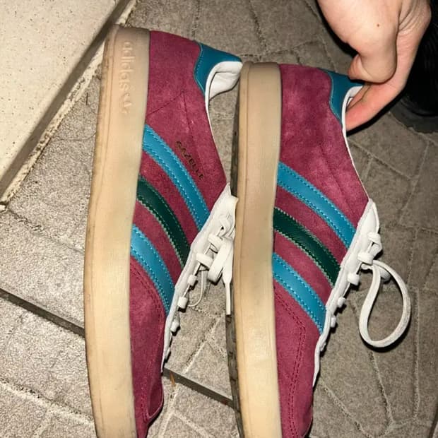 아디다스 가젤 버건디 컬리지에이트 265