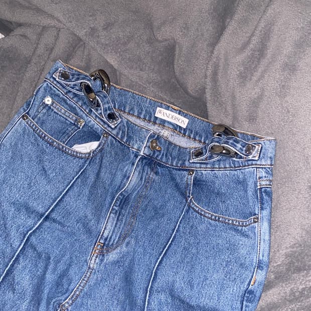 Jw anderson 볼드 체인 데님