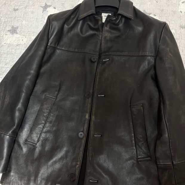 자라 빈티지 레더 카코트