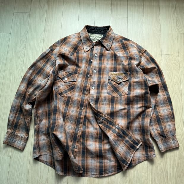 웨스트코스트차퍼 90s 플란넬 웨스턴 셔츠