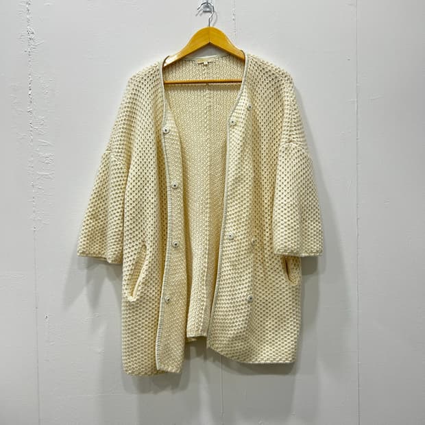 마쥬 maje 알파카 모헤어 양가죽 니트 가디건 1사이즈