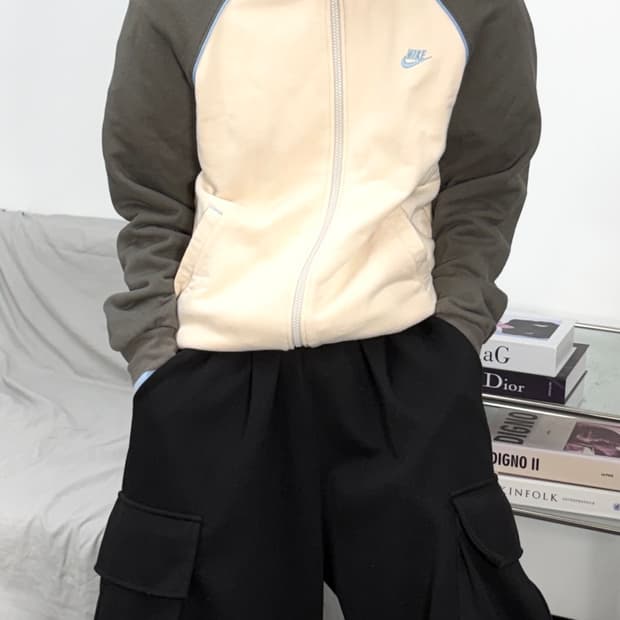 나이키 00s 나그랑 코튼 집업 M