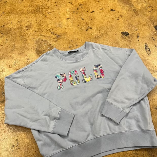 폴로 랄프로렌 하늘 빈티지 모리 맨투맨 